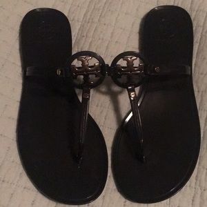 Tory Burch Navy Miller Jelly Sandals